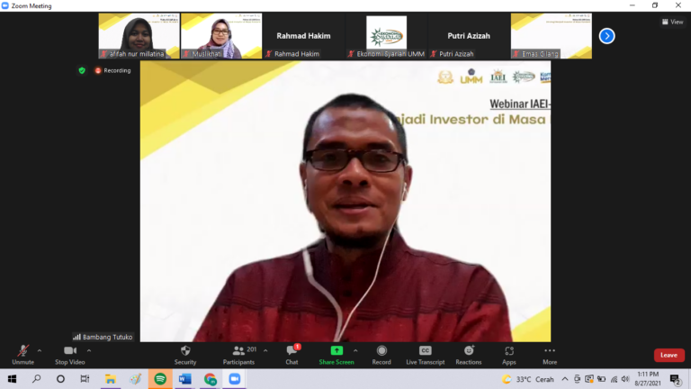 Webinar IAEI-UMM Series: Strategi Menjadi Investor di Masa Pandemi