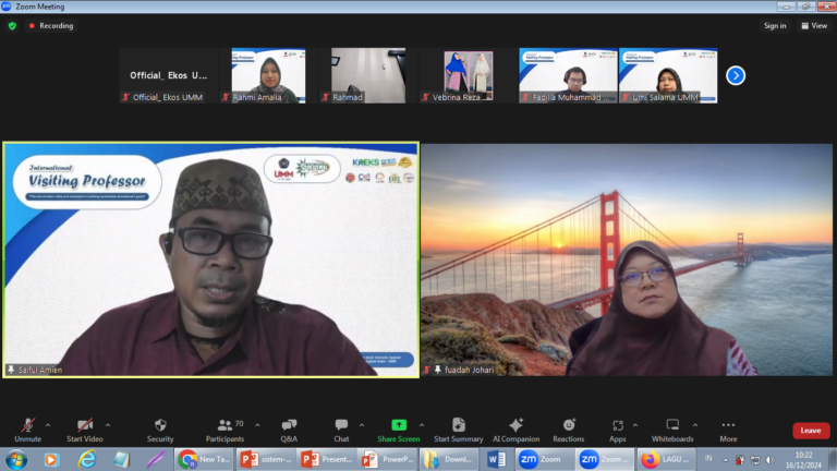 Agenda International Visiting Professor kukuhkan Internasionalisasi Program Studi Ekonomi Syariah