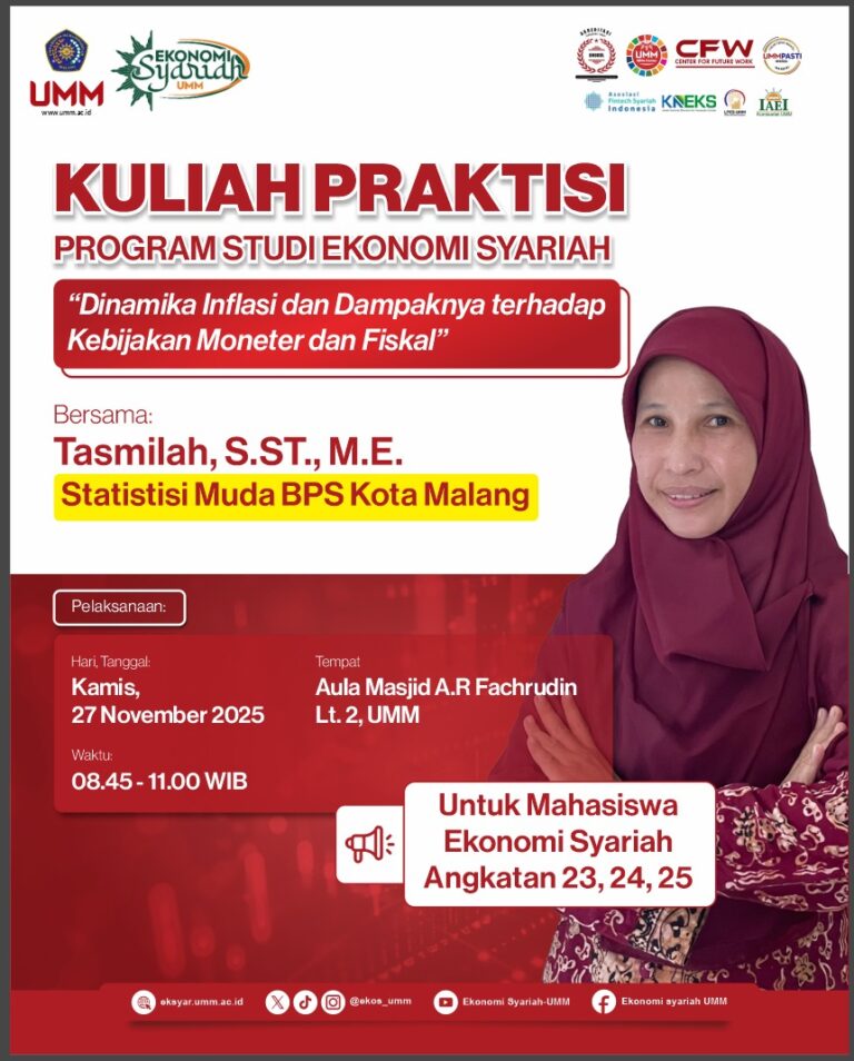 Kuliah Praktisi Ekonomi Syariah UMM: Peran Data BPS dalam Strategi Pemasaran di Tengah Dinamika Inflasi
