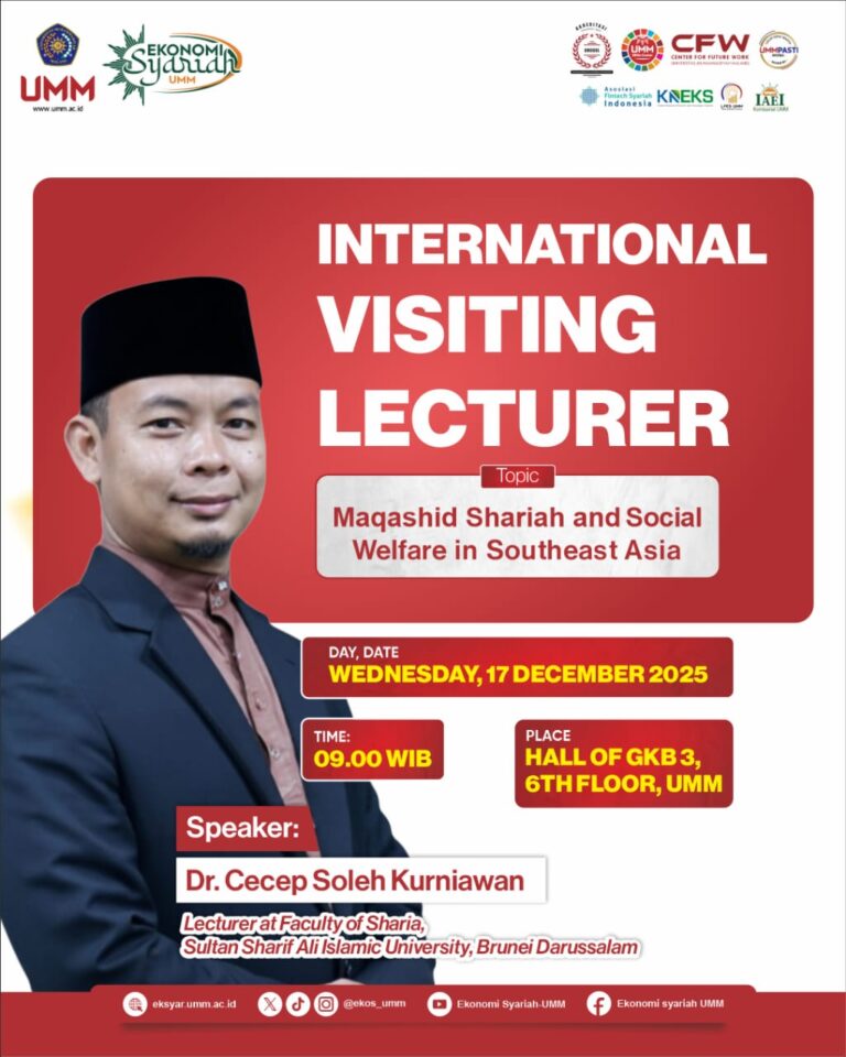 Fakultas Agama Islam UMM Hadirkan Dosen Internasional Bahas “Maqashid Shariah and Social Welfare in Southeast Asia”