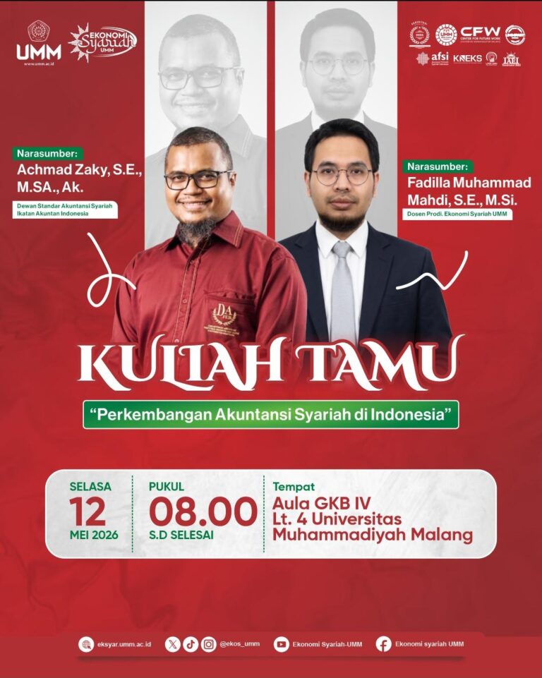 Kuliah Tamu Ekonomi Syariah UMM Bahas Perkembangan Akuntansi Syariah di Indonesia
